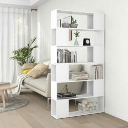 vidaXL Bibliotecă/Separator cameră, alb, 100x24x188 cm (3082071) Biblioteca