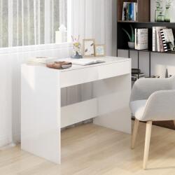 vidaXL Birou, alb extralucios, 101 x 50 x 76, 5 cm, PAL (809563)