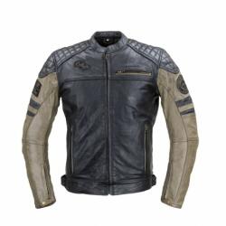 W-Tec Geaca Moto Barbati Piele W-TEC Kostec Negru (22153) - sport-mag