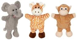 Goki Kesztyűbáb 3 db-os készlet, lábakkal, zsiráf, majom, elefánt
