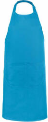 Kariban Uniszex, női, férfi zsebes kötény, szakács, pincér Kariban KA885 Cotton Apron With pocket -Egy méret, Tropical Blue