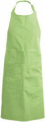 Kariban Uniszex, női, férfi zsebes kötény, szakács, pincér Kariban KA890 polyester Cotton Apron With pocket -Egy méret, Lime