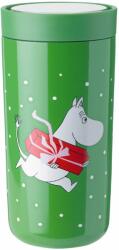 Stelton Термос чаша TO GO CLICK MOOMIN PRESENT 400 мл, зелен, Stelton (SN13719)