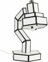 Seletti Asztali lámpa CUT & PASTE 58 cm, fekete-fehér, Seletti (SLT15190)