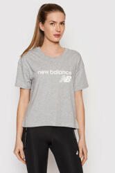 New Balance Tricou Stacked WT03805 Gri Relaxed Fit