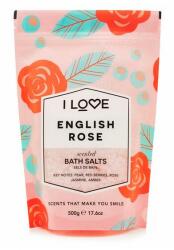 I Love Sare de baie cu aromă de trandafir englezesc - I Love Cosmetics English Rose Scented Bath Salts 500 g
