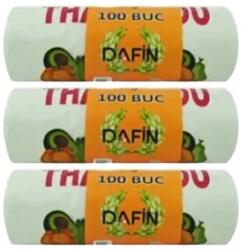 Dafin Set Pungi Biodegradabile Tip Maieu Dafin, Rola, 2 kg, 3 Role x 100 Saci (ROC-3XMAG1015417TS)