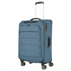Travelite Skaii kék 4 kerekű bővíthető közepes bőrönd (92648-25)