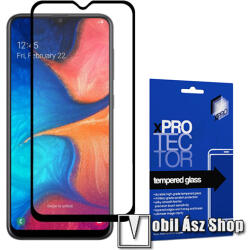 XPRO előlap védő karcálló edzett üveg - FEKETE - 9H, 0, 33mm, A teljes felületén tapad - A TELJES KIJELZŐT VÉDI! - SAMSUNG SM-A307F Galaxy A30s / SAMSUNG Galaxy A30 (SM-A305F) / Galaxy A50 (SM-A505F) / Gal