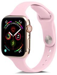 Curea subțire din silicon Apple Watch Ultra 1 / 2 (49 mm) / 9 / 8 / 7 (45 mm) / 6 / SE / 5 / 4 (44 mm) / 3 / 2 / 1 (42 mm) PINK