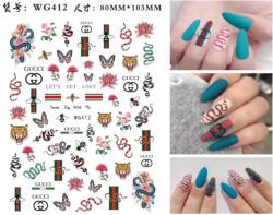  Körömmatrica - WG412D Fashion