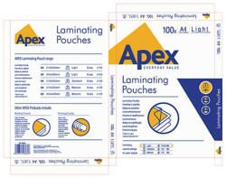 Lamináló fólia A/4 80 mikron fényes (216x303) (APX6003201) - papir-bolt