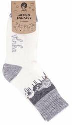 Vlnka Merinó gyapjú zokni "bari csapat" zokniméret 41-42