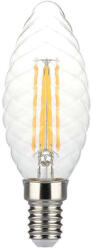 V-TAC Bec LED - 4W Filament E14, Twist Candle, 2700K, Dimabil (9253-)