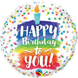 Qualatex Szülinapi lufi 18" 46cm Happy Birthday to you! (LUFI530574)
