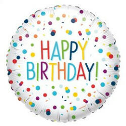 anagram Szülinapi lufi 17" 43cm Happy Birthday (LUFI396309)