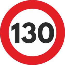 AVEX Autocolant Sticker "Limita Viteza" Reflectorizant - 130km/h (AVX-SEM023)