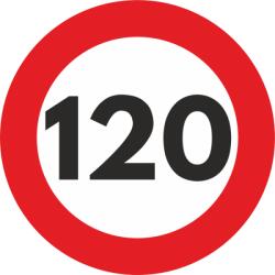 AVEX Autocolant Sticker "Limita Viteza" Reflectorizant - 120km/h (AVX-SEM022)