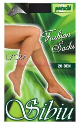  Ciorapi Fashion Socks Lycra 20 Den Culoarea Negru Set 2 Perechi