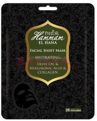  Pielor Hammam El Hana Facial Sheet Mask Masca Textila Hidratanta Cu Ulei De Masline Colagen Si Acid Hialuronic