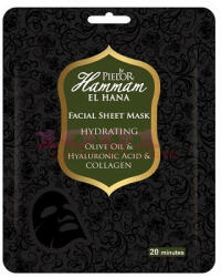 Pielor Hammam El Hana Facial Sheet Mask Masca Textila Hidratanta Cu Ulei De Masline Colagen Si Acid Hialuronic