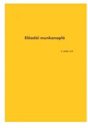 Bluering Előadói munkanapló A4, álló 20lapos füzet C. 5230-315 Bluering® - irodaikellekek