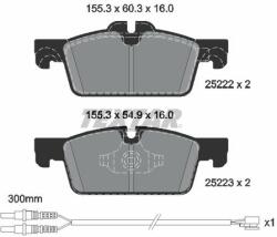 TEXTAR set placute frana, frana disc TEXTAR Q+ 2522204 (2522204)