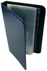 Karton pp Névjegytartó ELEGANT pvc borítású karton 80 db-os kék (6-323) - robbitairodaszer