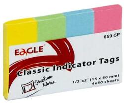 EAGLE Oldaljelölő EAGLE 652-5P papír pasztell vegyes szín 4x25 lap (150-1374) - robbitairodaszer
