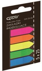 Grand Oldaljelölő GRAND nyilak műanyag vegyes szín 5x25 lap (150-1417) - robbitairodaszer