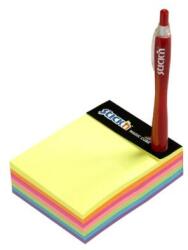 STICK N Öntapadó jegyzettömb STICK`N Magic Cube 101x76mm 7 színű neon mix 280 lap (21255) - robbitairodaszer