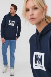 Helly Hansen pamut melegítőfelső sötétkék, nyomott mintás, 62981 - sötétkék S