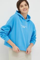 Calvin Klein felső női, nyomott mintás, kapucnis - kék L - answear - 29 990 Ft