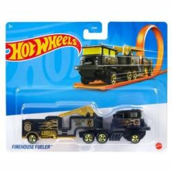 Mattel Hot Wheels Track Stars szállítóautó - Firehouse Fueler (fekete-arany) (BFM60_HFC96)