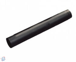  Acél füstcső 130/1000mm, vegyestüzelésű kazánhoz, vastagfalú (2mm), fekete - szerelvenycenter
