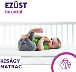 Sleepy-Kids 8 cm magas hypoallergén kiságy matrac Silver Protect huzattal (MATSLPKID-8-SILVER-60x120)