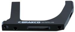 Brakco Spyral Brakco flat mount tárcsafék adapter, első, FM140-PM160, alumínium, fekete