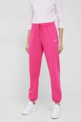 DKNY pantaloni de trening femei, culoarea roz, neted 9BYY-SPD03W_43X