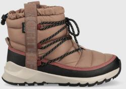 The North Face cizme de iarna WOMEN S THERMOBALL LACE UP WP culoarea maro 9BYY-OBD2FC_89X