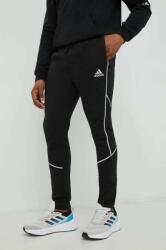 adidas pantaloni de trening barbati, culoarea negru, cu imprimeu 9BYY-SPM0NL_99X