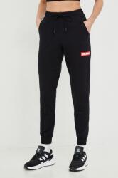 Labellamafia pantaloni de trening femei, culoarea negru, neted 9BYY-SPD17D_99X