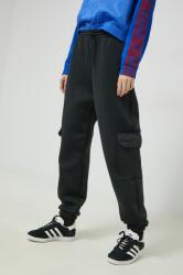 adidas Originals pantaloni de trening femei, culoarea negru, neted 9BYY-SPD0YH_99X