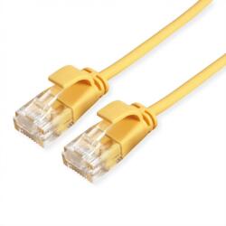 MYCON Cablu de retea RJ45 MYCON Slim UTP Cat. 6A LSOH 0.15m Galben, CON3920 (CON3920-100)