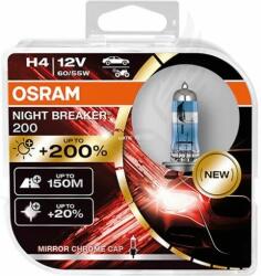 OSRAM Izzó Osram 12v 60/55 H4 Night Breakar +220% Duo 2db
