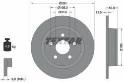 TEXTAR Disc frana TEXTAR PRO 92326403 (92326403)