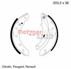METZGER Set saboti frana RENAULT CLIO III (BR0/1, CR0/1) (2005 - 2012) METZGER MG 584