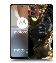 Picasee Husă neagră din silicon pentru Motorola Moto G32 - Gold - Black