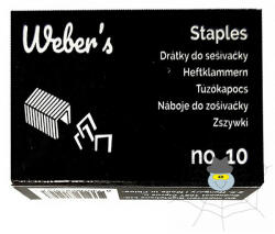 WEBER'S No. 10 tűzőkapocs -1000 db/doboz