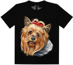  Yorki kutyás - Férfi / Unisex Pamut Póló -S