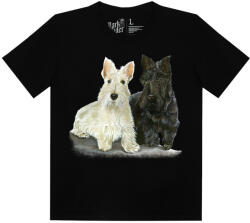 Skót terrier kutyás - Gyerek Pamut Póló -2XL